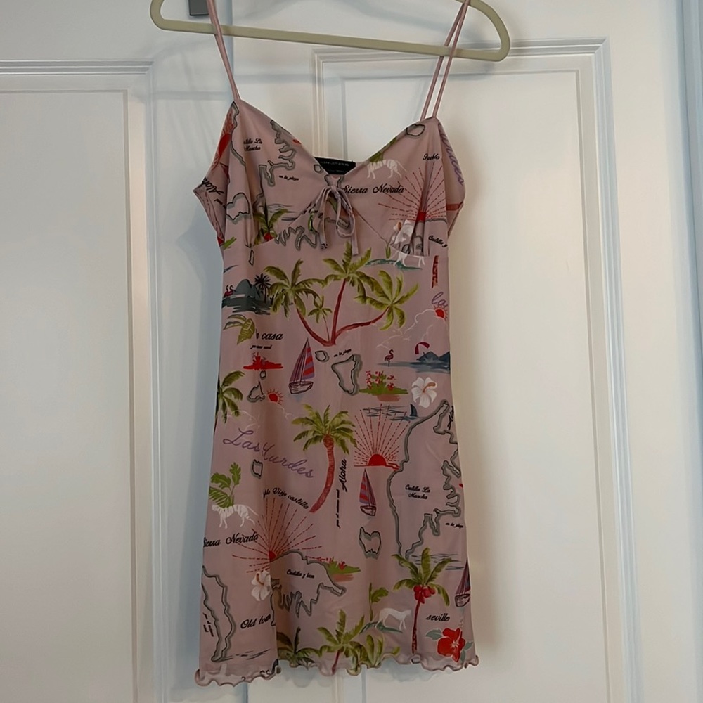 Urban Outfitters “Spain Inspired” spaghetti strap mini dress